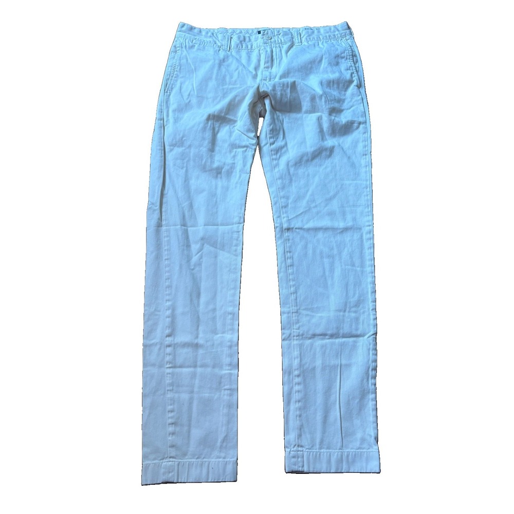 J. Crew 484 Men's Pants Size 34x34 Beige Sun Faded Straight Cotton Chino